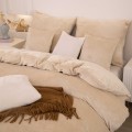 Pościel Z Mikrofibry MIŚ 200x220 COZY taupe Ciepła Zimowa Gruba Komplet
