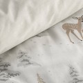 Pościel Świąteczna 140x200 cm FAWN Komplet Bawełna Na Prezent Eurofirany