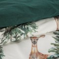 Pościel Świąteczna 140x200 cm DEER Komplet Bawełna Na Prezent Eurofirany