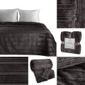 Koc Wytłaczany 200x220 Eurofirany NINA stalowy Na Prezent Flano 260 GSM