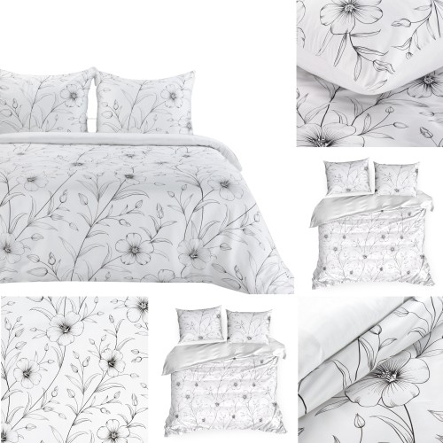 Pościel Bawełniana w Kwiaty 160x200 SPRING 64 Eurofirany Bawełna Komplet