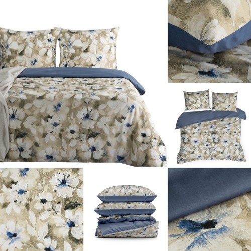 Pościel Bawełniana w Kwiaty 140x200 SPRING 66 Eurofirany Bawełna Komplet