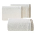 Ręcznik Frotte 50x90 Eurofirany ABBIE kremowy Kąpielowy 500g SPA Gruby