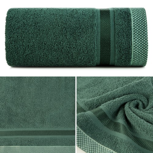 Ręcznik Frotte 50x90 Eurofirany ABBIE c. zielony Kąpielowy 500g SPA Gruby