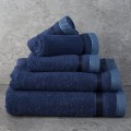 Ręcznik Frotte 50x90 Eurofirany ABBIE granatowy Kąpielowy 500g SPA Gruby
