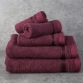 Ręcznik Frotte 50x90 Eurofirany ABBIE bordowy Kąpielowy 500g SPA Gruby