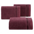 Ręcznik Frotte 50x90 Eurofirany ABBIE bordowy Kąpielowy 500g SPA Gruby