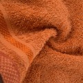 Ręcznik Frotte 50x90 Eurofirany ABBIE pomarańczowy Kąpielowy 500g SPA Gruby