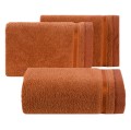Ręcznik Frotte 50x90 Eurofirany ABBIE pomarańczowy Kąpielowy 500g SPA Gruby