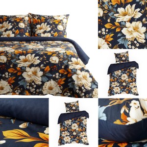 Pościel Bawełniana Komplet 140x200 FIORA w Kwiaty Eurofirany Bawełna