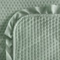 Narzuta Na Łóżko 220x240 Z Falbaną Szałwia Eurofirany Pikowana Kapa Koc