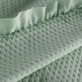 Narzuta Na Łóżko 220x240 Z Falbaną Szałwia Eurofirany Pikowana Kapa Koc