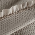 Narzuta Na Łóżko 220x240 Z Falbaną Ciemnobeżowa Eurofirany Pikowana Kapa Koc