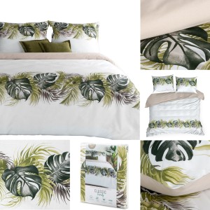 Pościel Bawełniana Komplet 220x200 AMBER w Kwiaty Eurofirany Bawełna