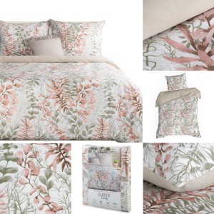 Pościel Bawełniana Komplet 140x200 FREESIA w Kwiaty Eurofirany Bawełna