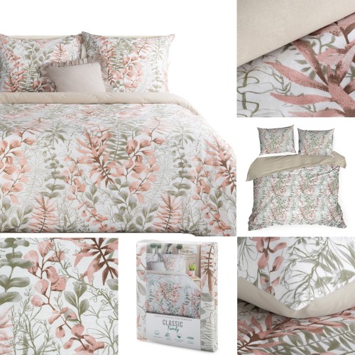 Pościel Bawełniana Komplet 220x200 FREESIA w Kwiaty Eurofirany Bawełna