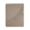 Prześcieradło Z Gumką 160x200+30cm SOFT beżowe Eurofirany Grube Na Materac