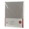 Prześcieradło Z Gumką 160x200+30cm SOFT srebrne Eurofirany Grube Na Materac