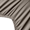 Prześcieradło Z Gumką 160x200+30cm SOFT srebrne Eurofirany Grube Na Materac