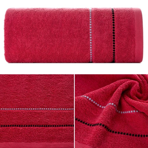 Ręcznik Frotte 70x140 Eurofirany SUZI czerwony 500gsm Kąpielowy Chłonny