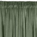 Eurofirany Zasłona o aksamitnej strukturze 140x270 Taśma MELANIE oliwkowy