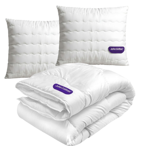 Kołdra Pikowana 220x200 Całoroczna + 2x Poduszka 70x80 PRO COMFORT Komplet Zestaw 
