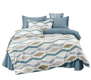 Pościel Bawełna Satynowa 200x220 + 2x70x80 NELA 12 Designerski Komplet