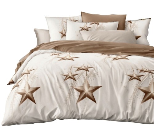 Pościel Bawełna Satynowa 200x220 + 2x70x80 NELA 21 Designerski Komplet