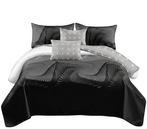 Pościel Bawełna Satynowa 200x220 + 2x70x80 NELA 61 Designerski Komplet