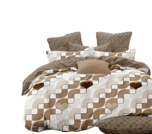 Pościel Bawełna Satynowa 200x220 + 2x70x80 NELA 65 Designerski Komplet