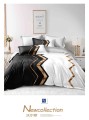 Pościel Bawełna Satynowa 200x220 + 2x70x80 NELA 67 Designerski Komplet