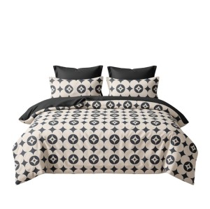 Pościel Bawełna Satynowa 200x220 + 2x70x80 NELA 75 Designerski Komplet