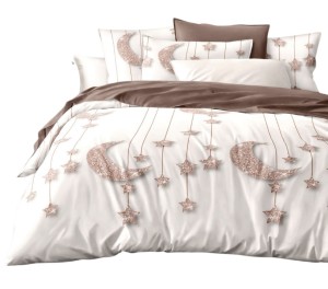 Pościel Bawełna Satynowa 200x220 + 2x70x80 NELA 83 Designerski Komplet