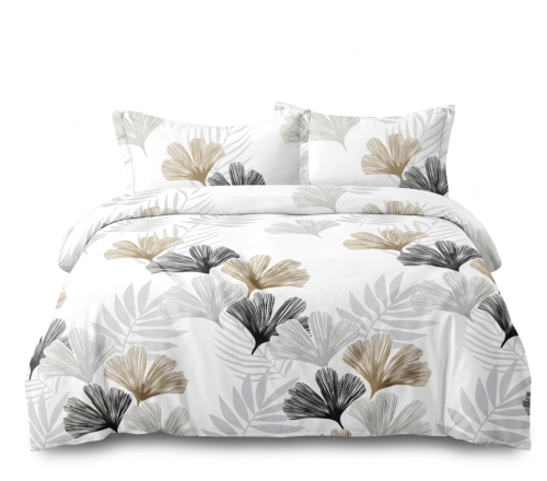 Pościel Bawełna Satynowa 200x220 + 2x70x80 NELA 68 Designerski Komplet