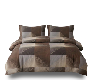 Pościel Bawełna Satynowa 200x220 + 2x70x80 NELA 64 Designerski Komplet