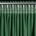 Zasłona Na Taśmie Welwet 140x270 NAMI butelkowa zieleń Eurofirany Żabki Tunel Gotowa