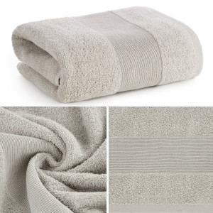 Ręcznik Kąpielowy 70x140 Eurofirany ZOJA beżowy Bawełniany 500gsm Gruby
