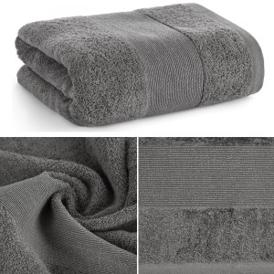 Ręcznik Kąpielowy 50x90 Eurofirany ZOJA stalowy Bawełniany 500gsm Gruby