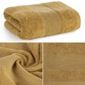Ręcznik Kąpielowy 70x140 Eurofirany ZOJA musztardowy Bawełniany 500gsm Gruby