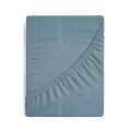 Prześcieradło Z Gumką JERSEY 140x200+25cm niebieskie Grube Kolory Miękkie 
