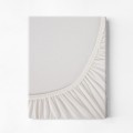 Prześcieradło Z Gumką JERSEY 220x200+25cm kremowe Grube Kolory Miękkie 