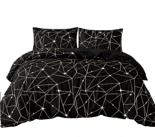 Pościel Bawełna Satynowa 200x220 + 2x70x80 NELA 28 Designerski Komplet