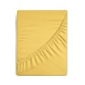 Prześcieradło Z Gumką JERSEY 160x200+25cm żółte Grube Kolory Miękkie