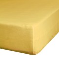 Prześcieradło Z Gumką JERSEY 160x200+25cm żółte Grube Kolory Miękkie