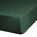 Prześcieradło Z Gumką JERSEY 160x200+25cm zielone Grube Kolory Miękkie