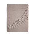 Prześcieradło Z Gumką JERSEY 160x200+25cm c. beżowe Grube Kolory Miękkie