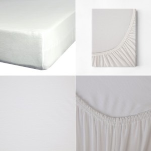 Prześcieradło Z Gumką JERSEY 140x200+25cm kremowe Grube Kolory Miękkie