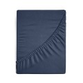 Prześcieradło Z Gumką JERSEY 140x200+25cm granat Grube Kolory Miękkie