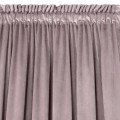 Zasłona Na Taśmie Welwet 140x270 NADINE pudrowy Eurofirany Żabki Tunel