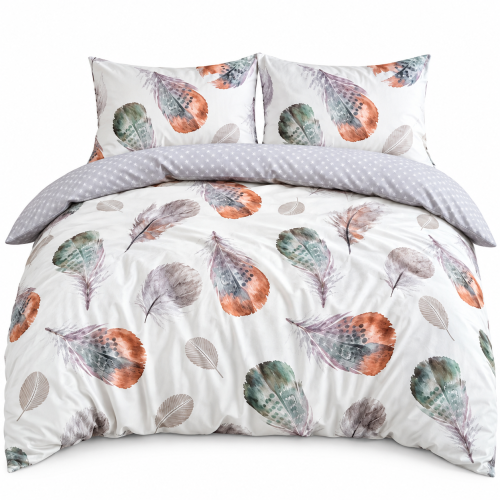 Pościel Bawełna Satynowa 200x220 + 2x70x80 NELA 98 Designerski Komplet
